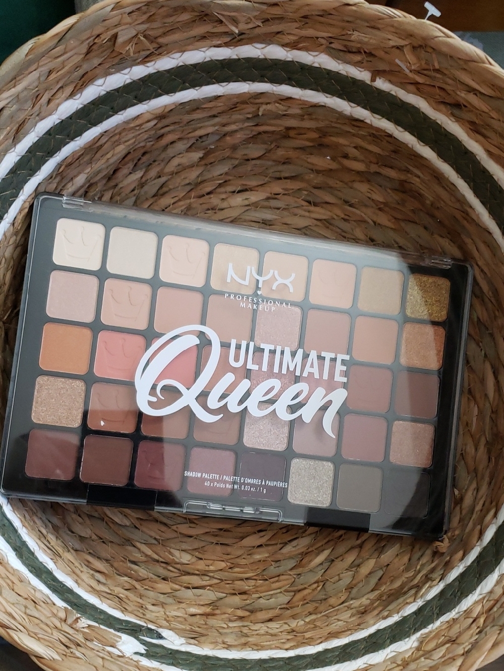 NYX Ultimate Queen Eyeshadow Palette - Brown, Cream & Gold Tones